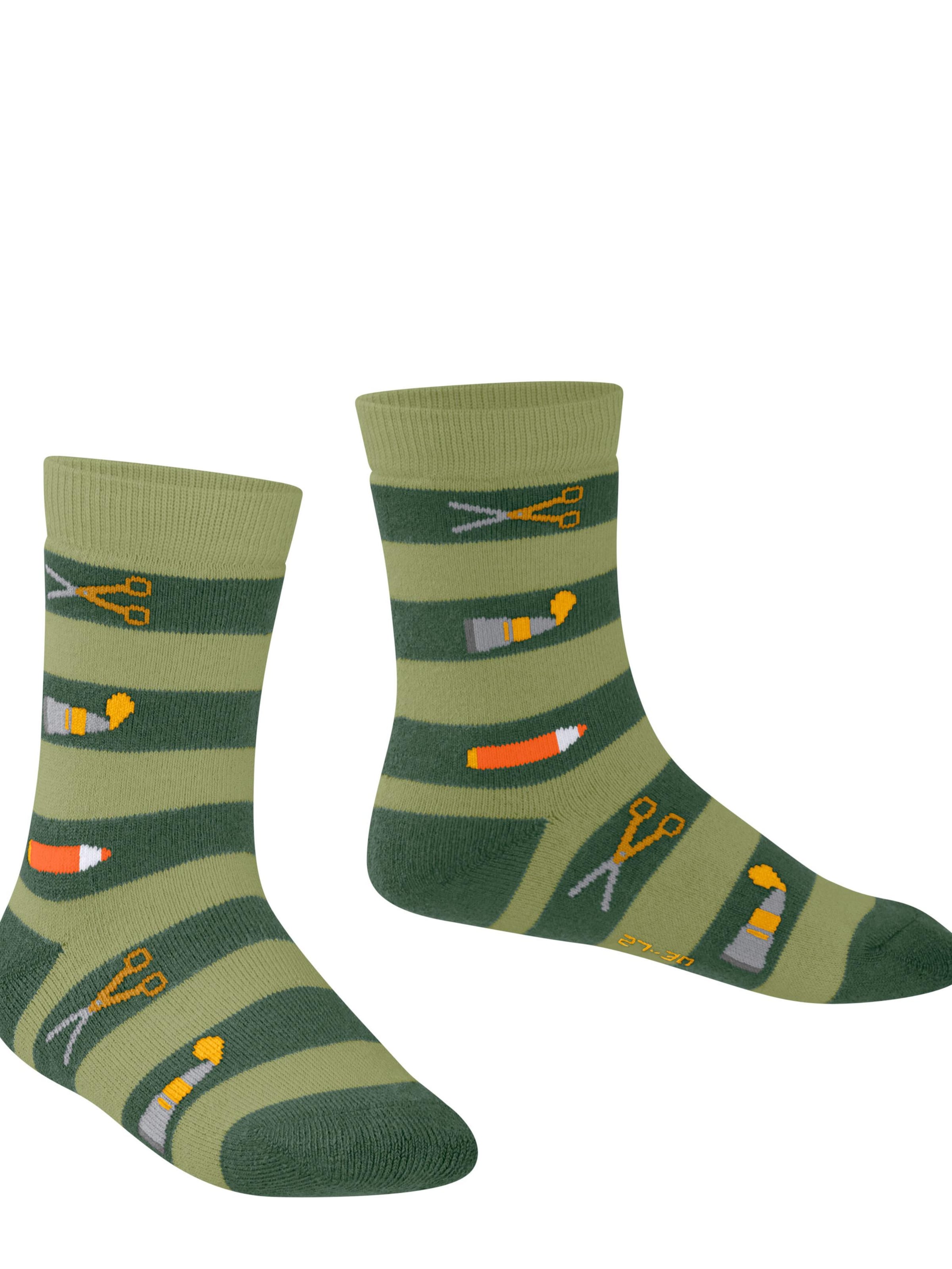 FALKE Socks 'School Supplies' in Green