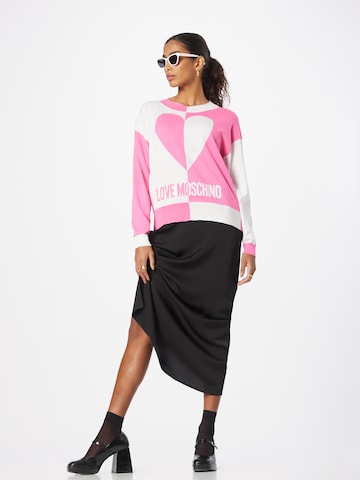 Love Moschino - Pullover em rosa