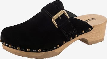 SOFTCLOX Clogs ' Tomma' in Black: front