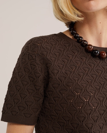 WE Fashion - Pullover em castanho