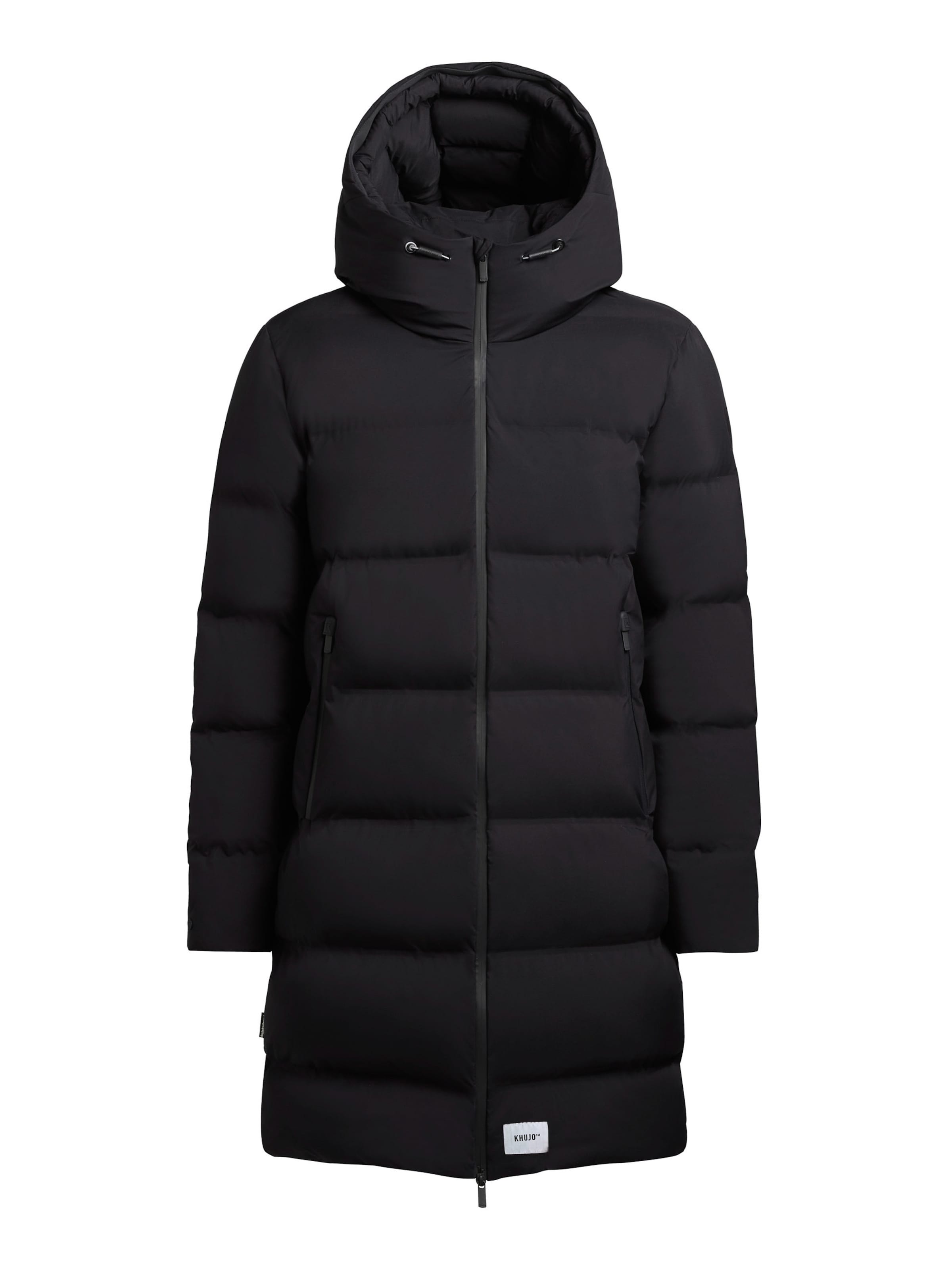 khujo Płaszcz zimowy 'CAIUS3' w kolorze czarny: przód