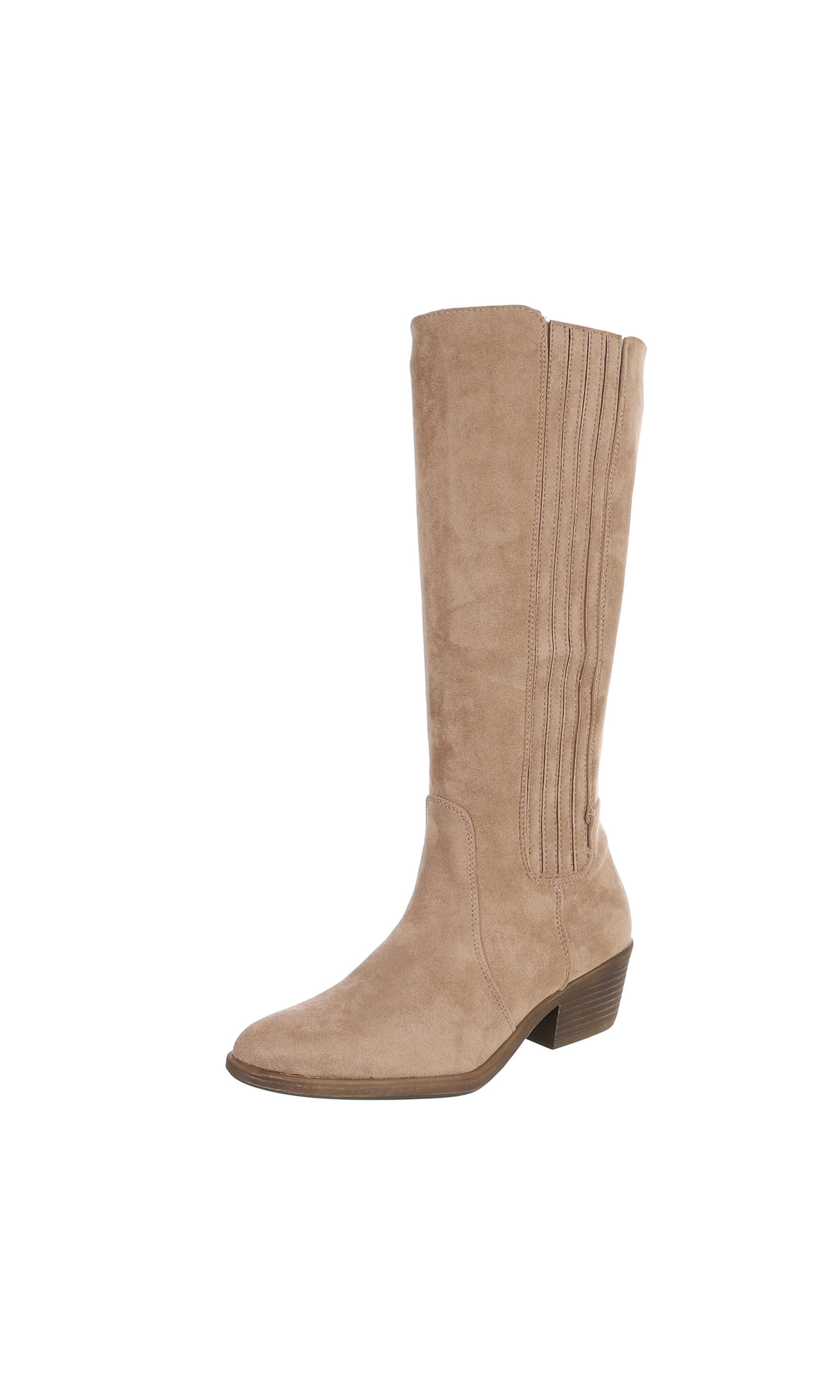 Ital-Design Stiefel in Beige: Vorderseite