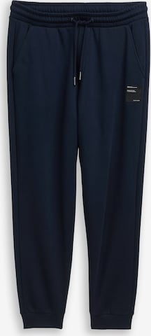 Pantalon TOM TAILOR DENIM en bleu : devant