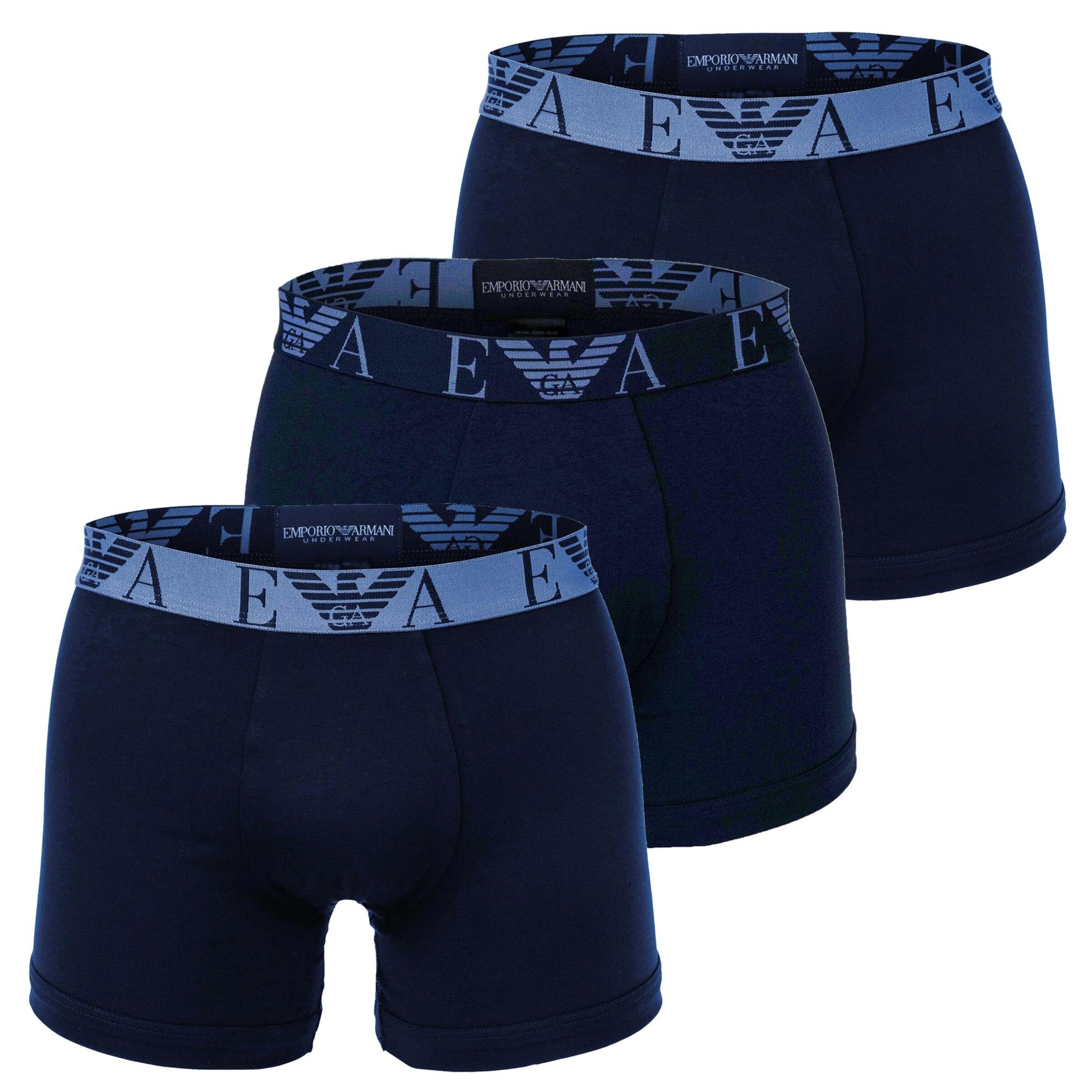 Boxer di Emporio Armani in blu: frontale
