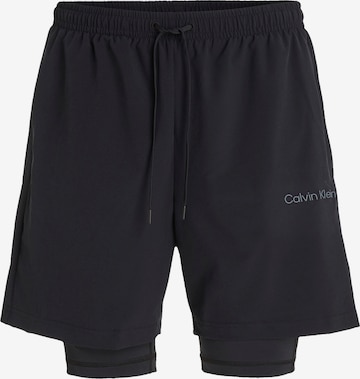 Calvin Klein Sport Regular Workout Pants in Black: front