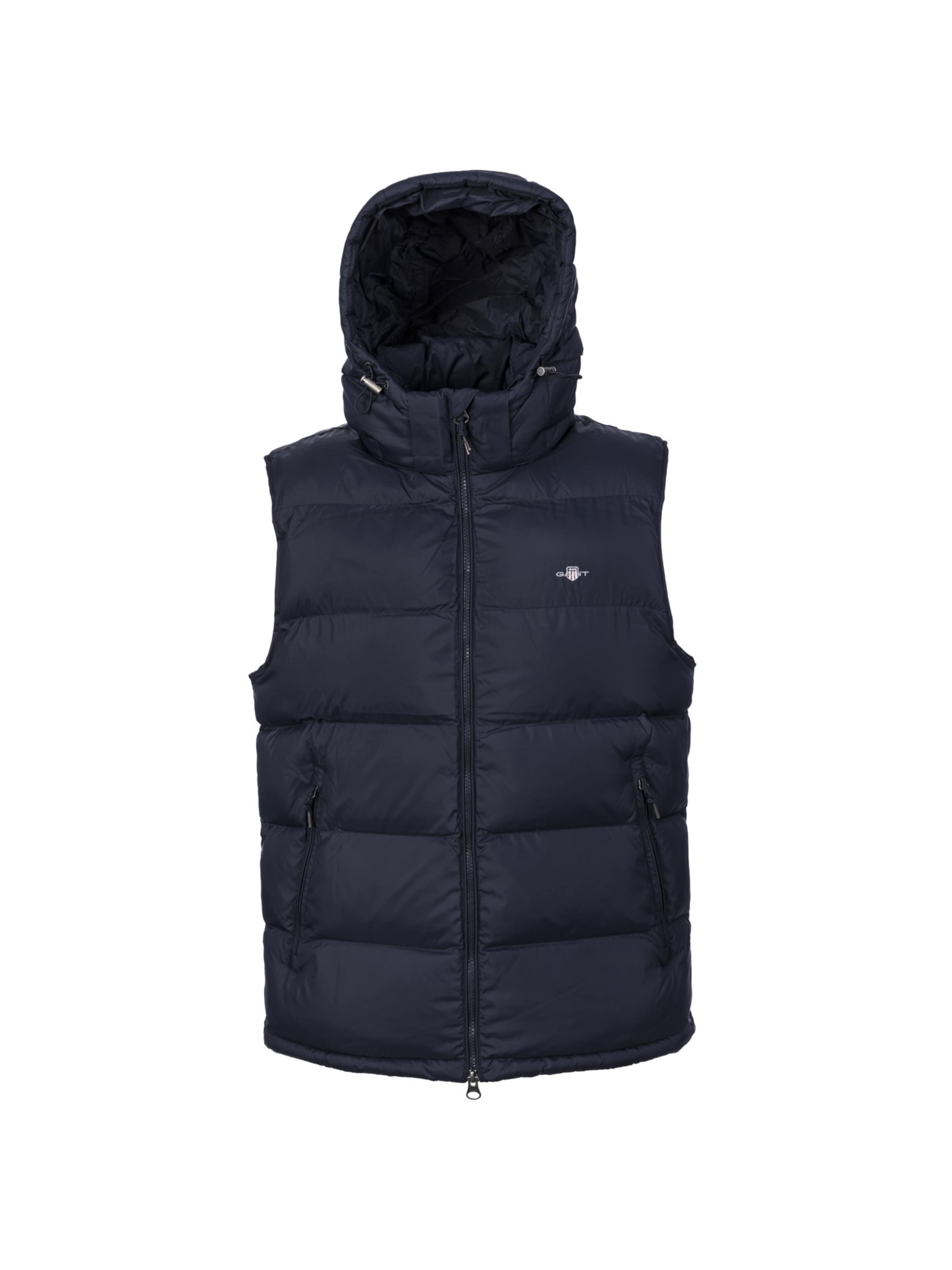 GANT Gilet en bleu foncé, Vue avec produit