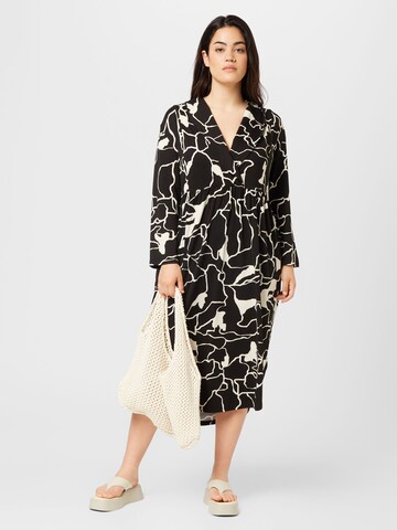 Fransa Curve - Vestido 'Dot' en negro