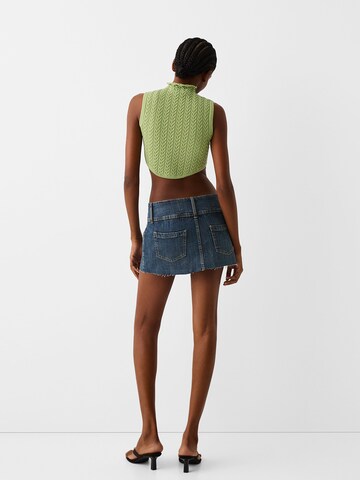 Bershka Stick felső - zöld