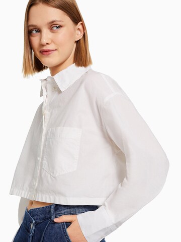 Bershka Bluse in Weiß