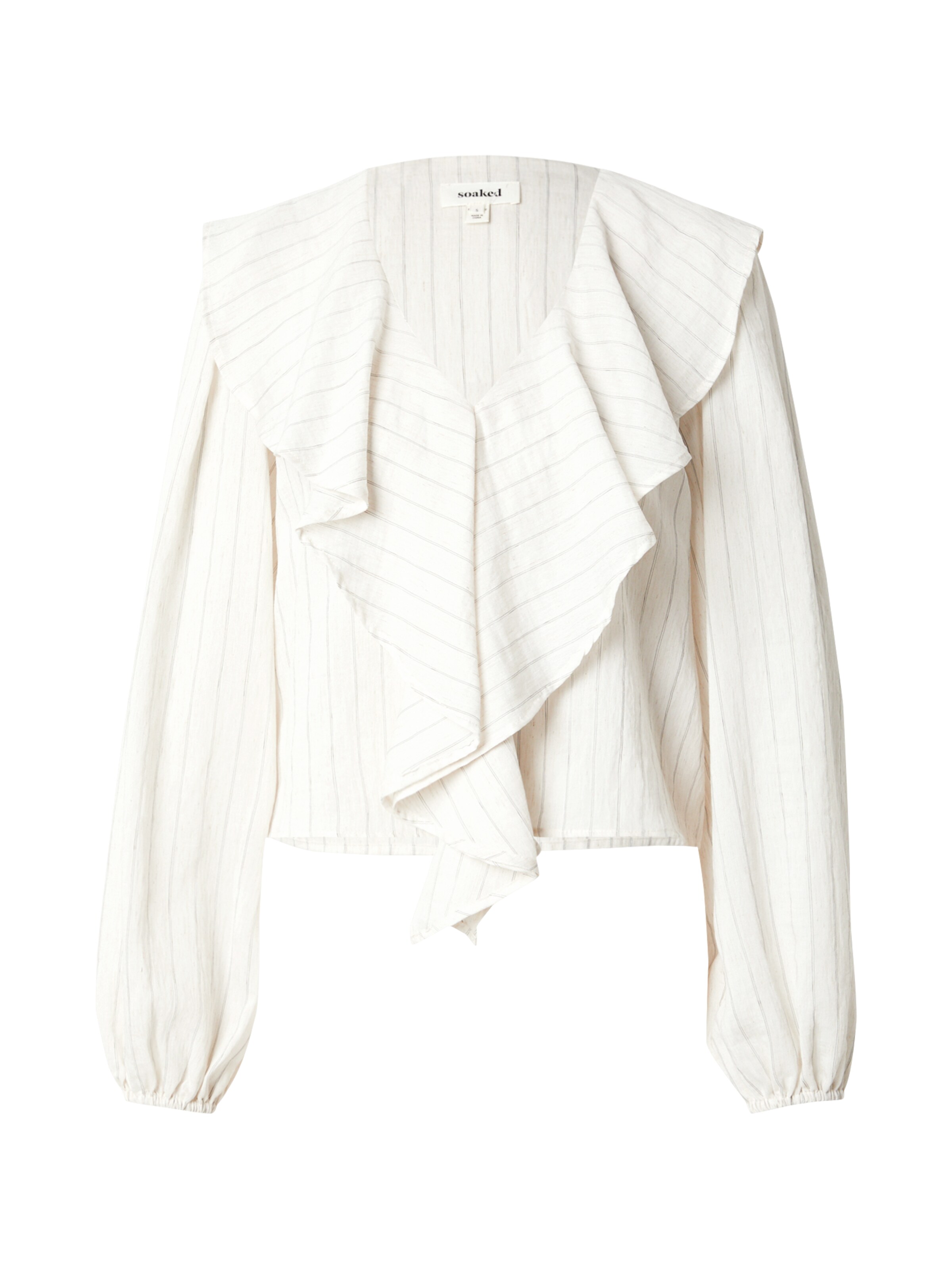 SOAKED IN LUXURY Μπλούζα 'Roya' σε λευκό: μπροστά