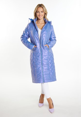 faina Winter Coat in Purple: front