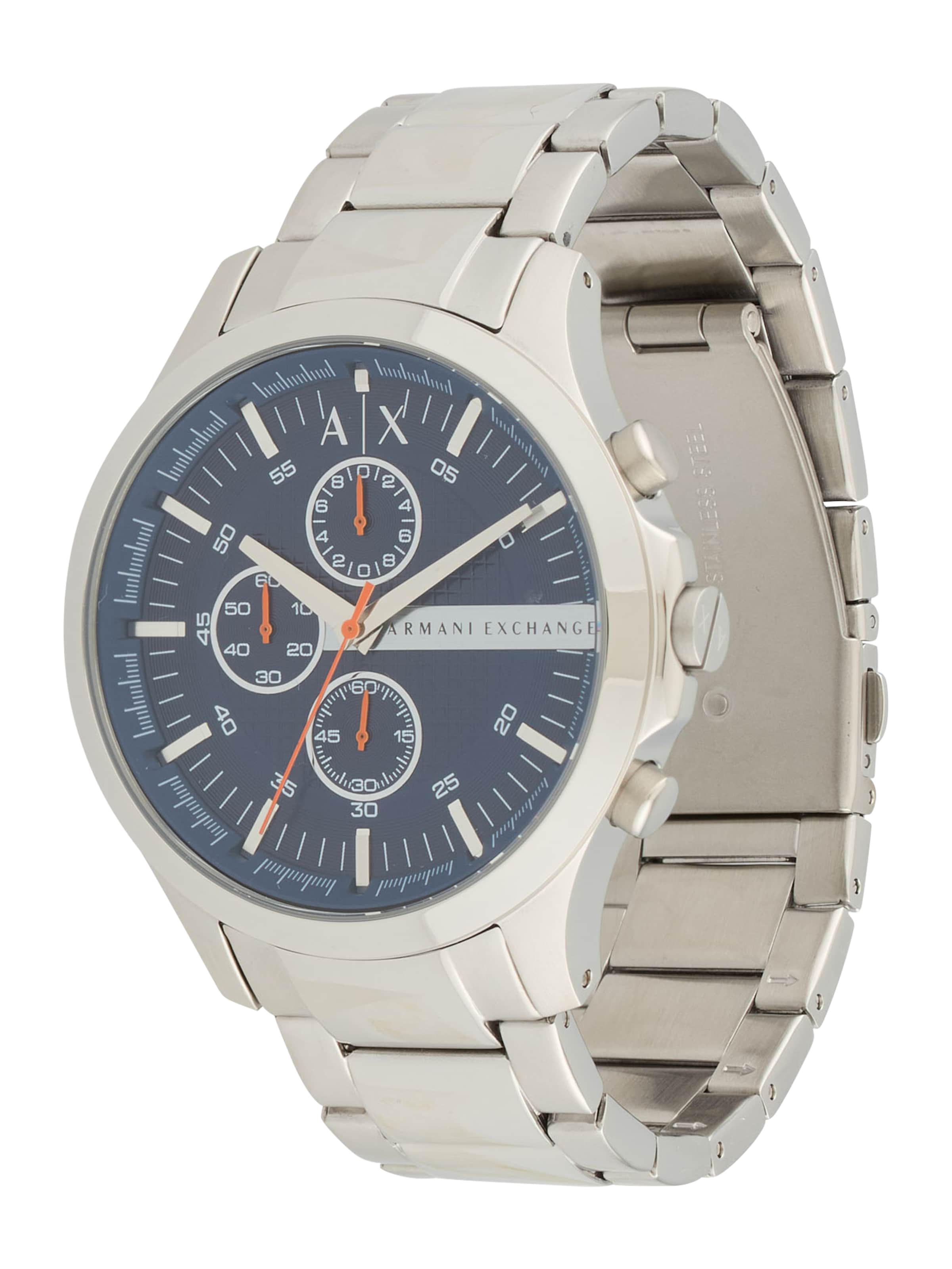 ARMANI EXCHANGE Аналоговые часы в Серебристый: спереди