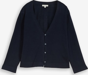 TOM TAILOR Вязаная кофта в Синий: спереди