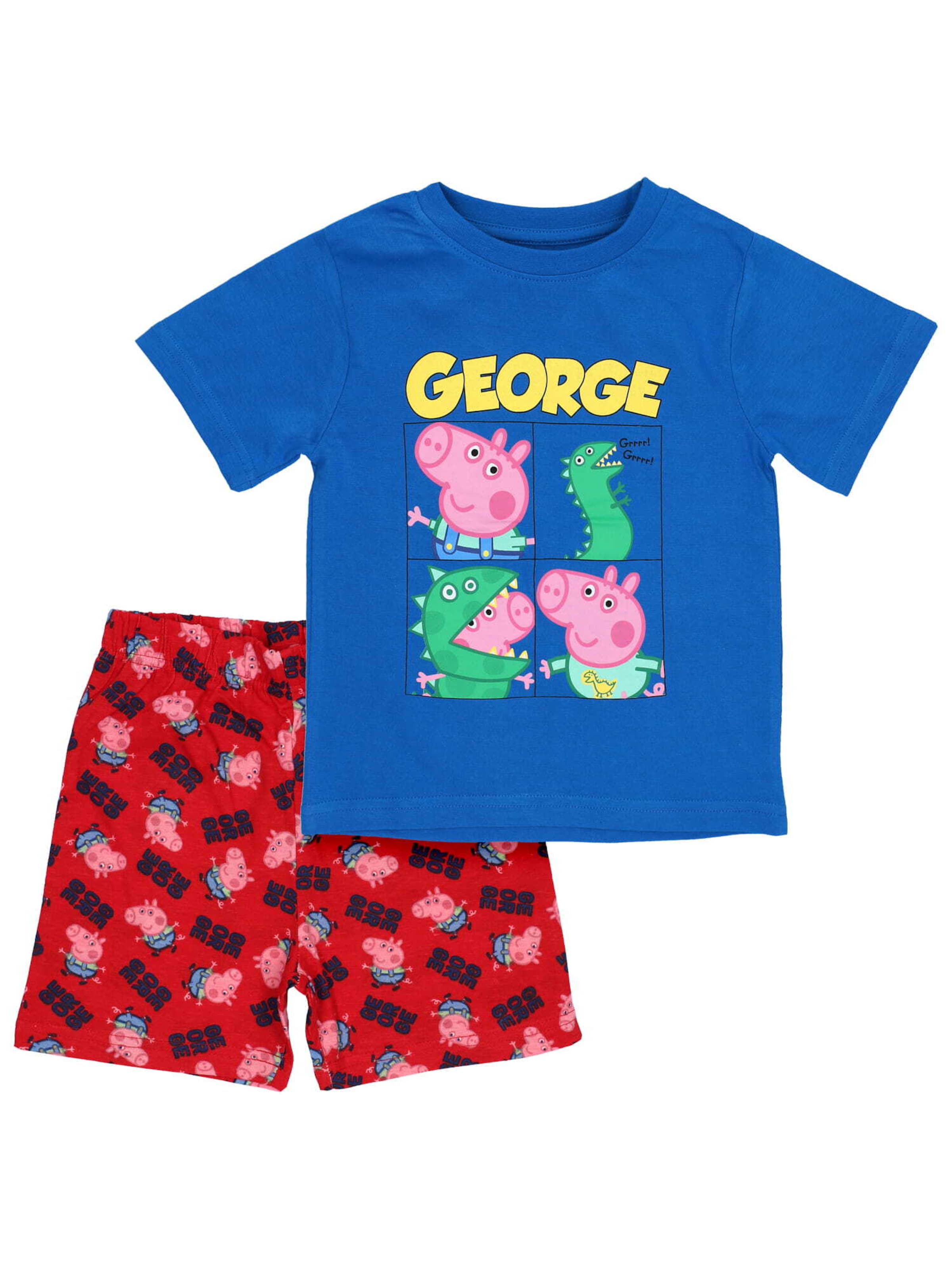 Pigiama di Peppa Pig in rosso: frontale