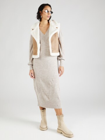 ONLY Knitted dress 'ONLNEW TESSA' in Grey: front