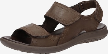 SIOUX Sandalen 'Lutalo-701' in Bruin: voorkant