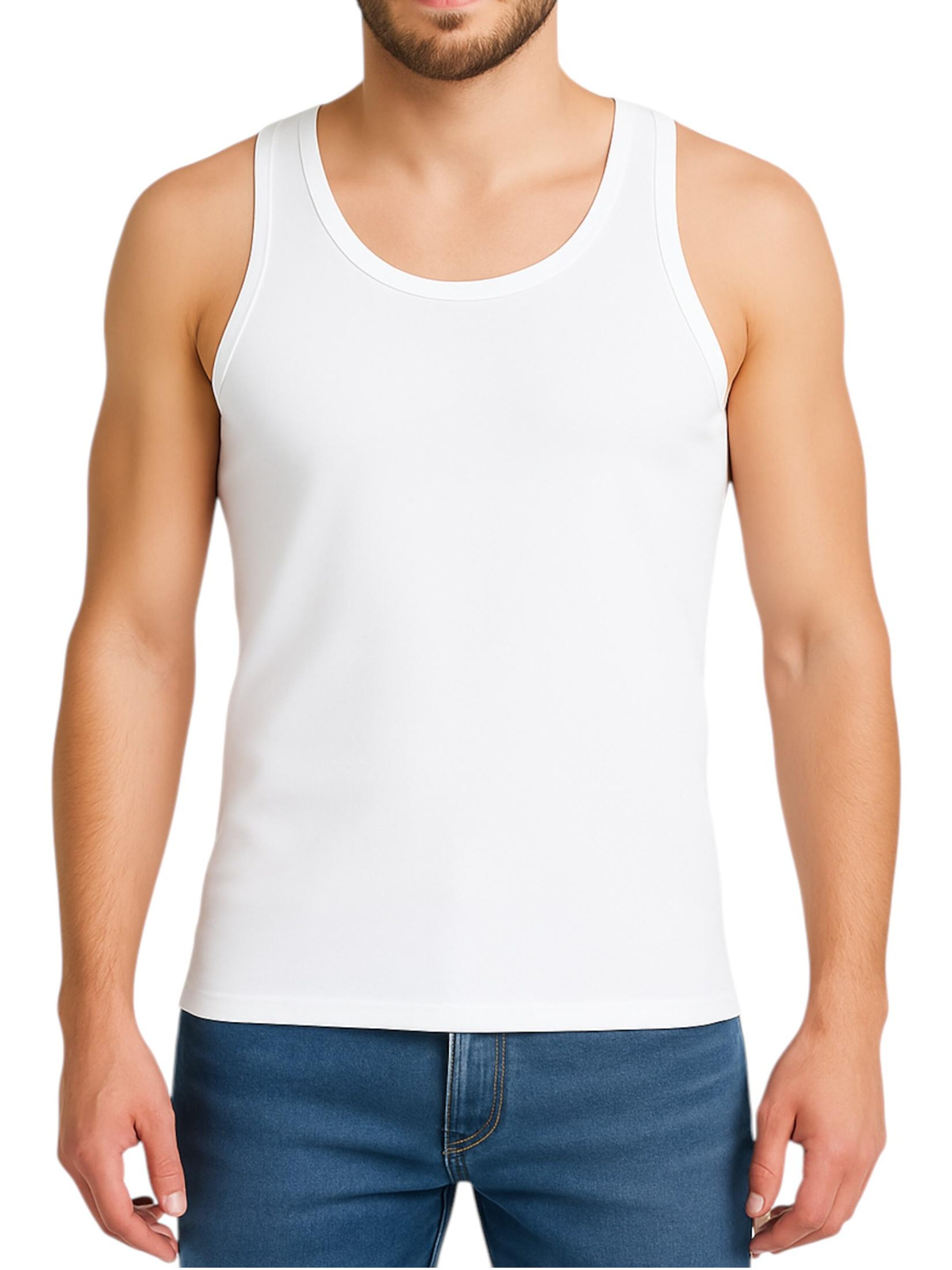 fashionshowcase - Camiseta térmica 'BasicPack' en blanco