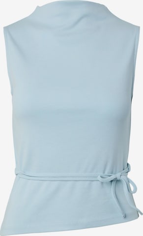 PIECES - Top 'PCOlive' en azul: frente
