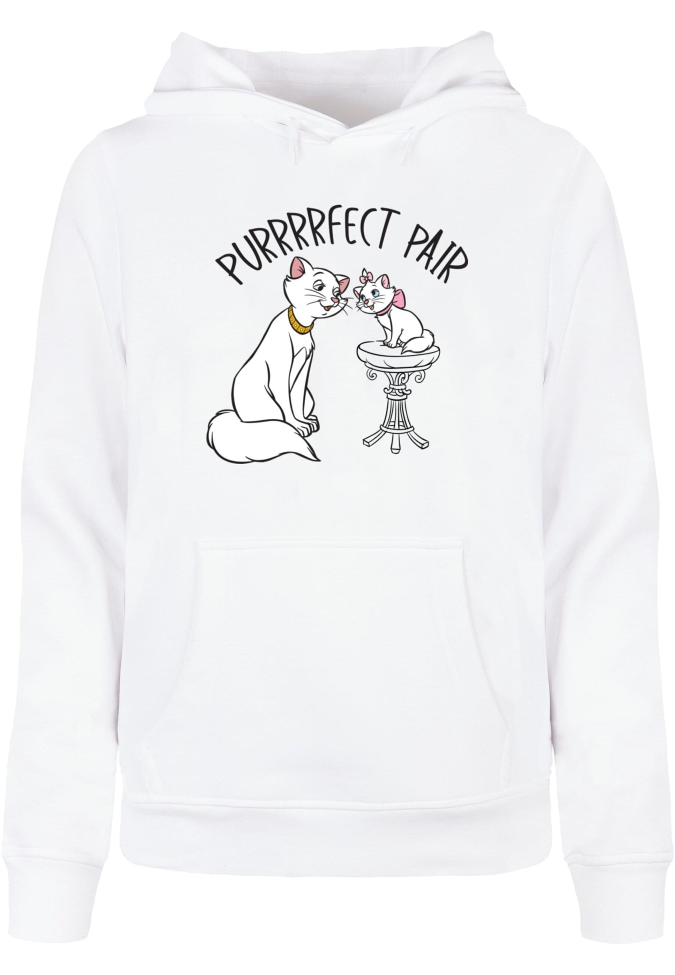 Sweat-shirt 'Mother's Day - Aristocats Purfect Pair' ABSOLUTE CULT en blanc : devant