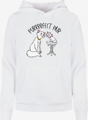 ABSOLUTE CULT Sweatshirt 'Mother's Day - Aristocats Purfect Pair' in Weiß: predná strana