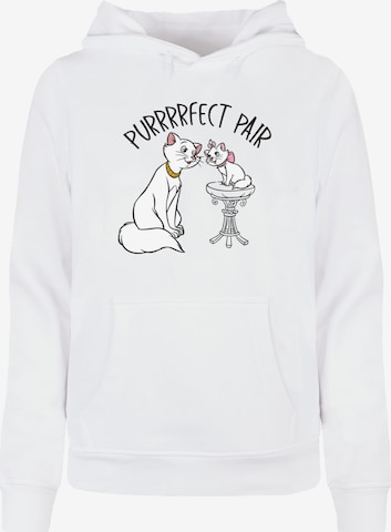 ABSOLUTE CULT Sweatshirt 'Mother's Day - Aristocats Purfect Pair' in White: front