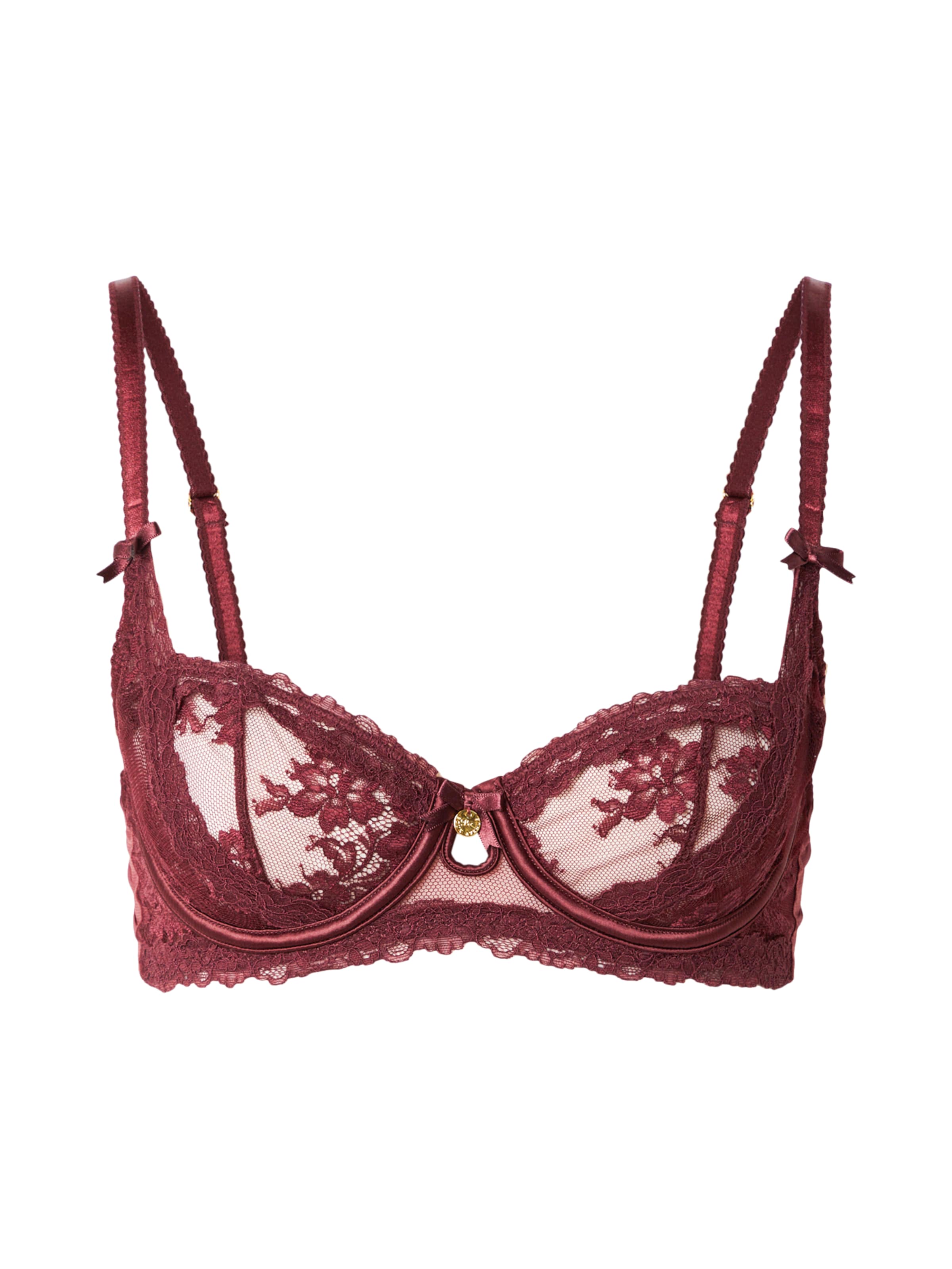 Boux Avenue Balconette Rinnahoidja 'CARISSA', värv punane: eest vaates