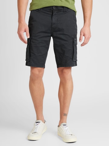 BLEND Regular Cargo trousers in Black: front