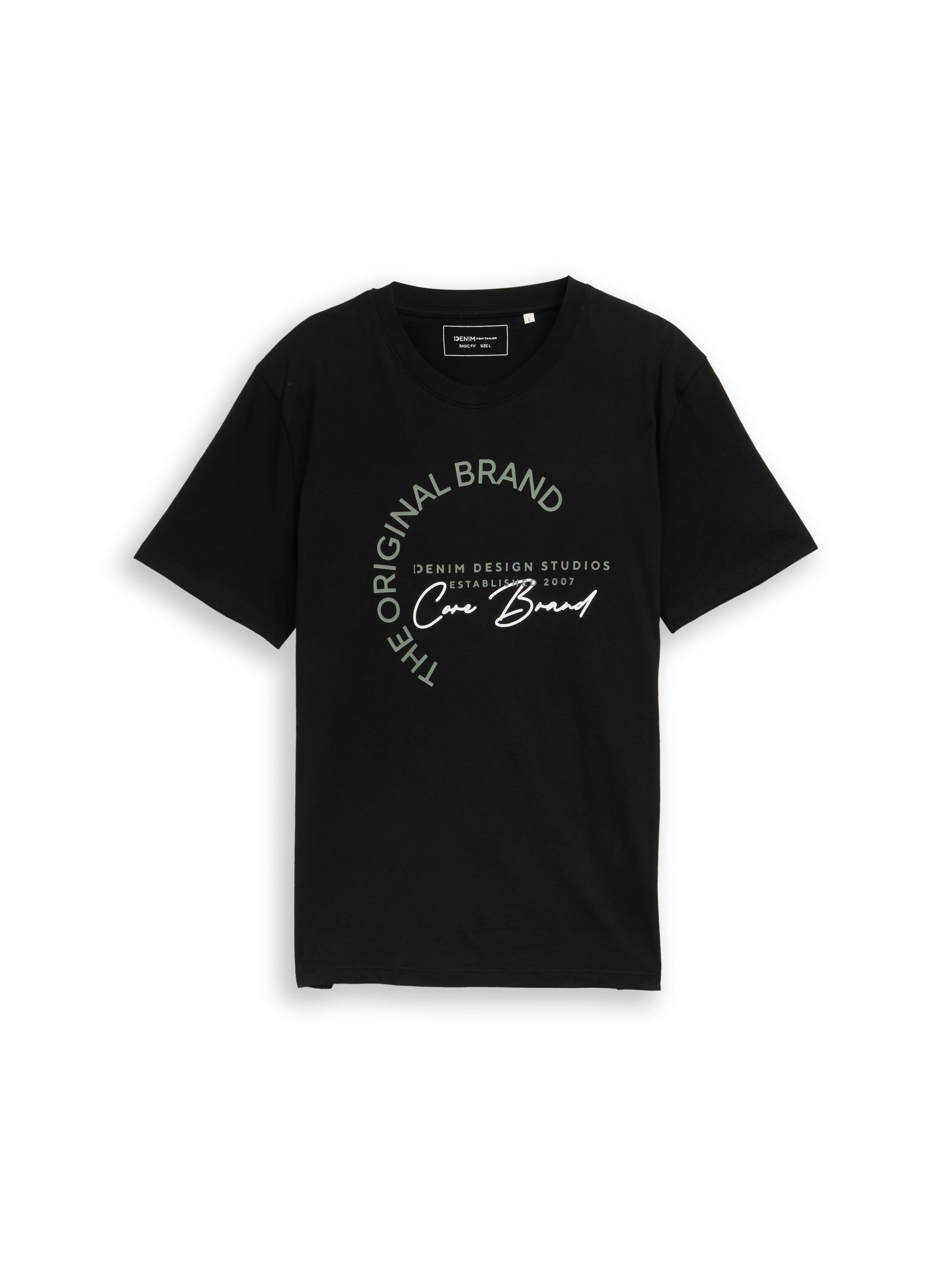 TOM TAILOR DENIM Shirt in Black: front