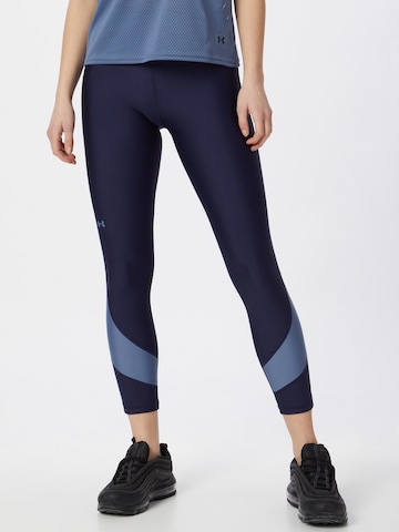 UNDER ARMOUR Skinny Sports trousers in Blue: front