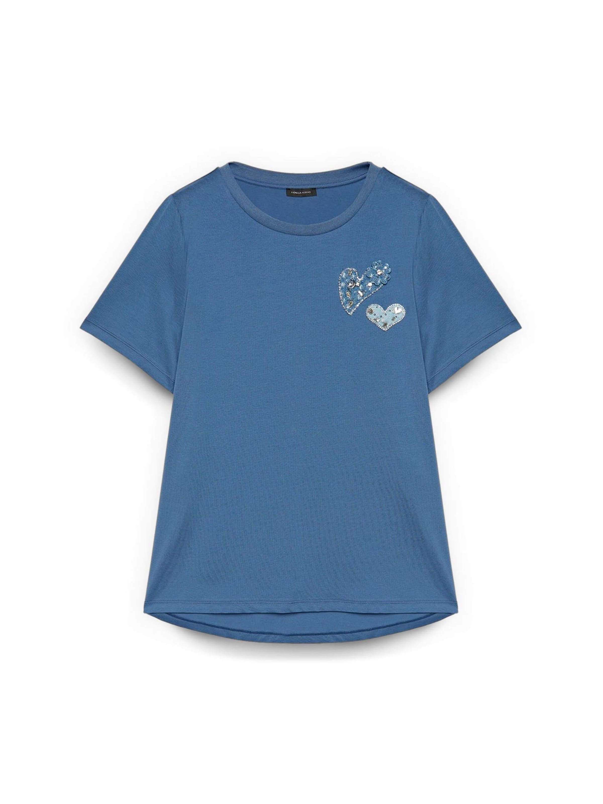 Haut Fiorella Rubino en bleu : devant