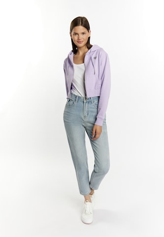 MYMO Sweat jacket 'Biany' in Purple