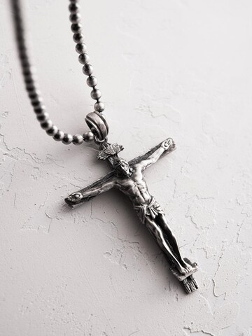 REYTEL Anhänger 'CRUCIFIXION of JESUS CHRIST'‌‌‌‌‌ in Silber: Vorderseite