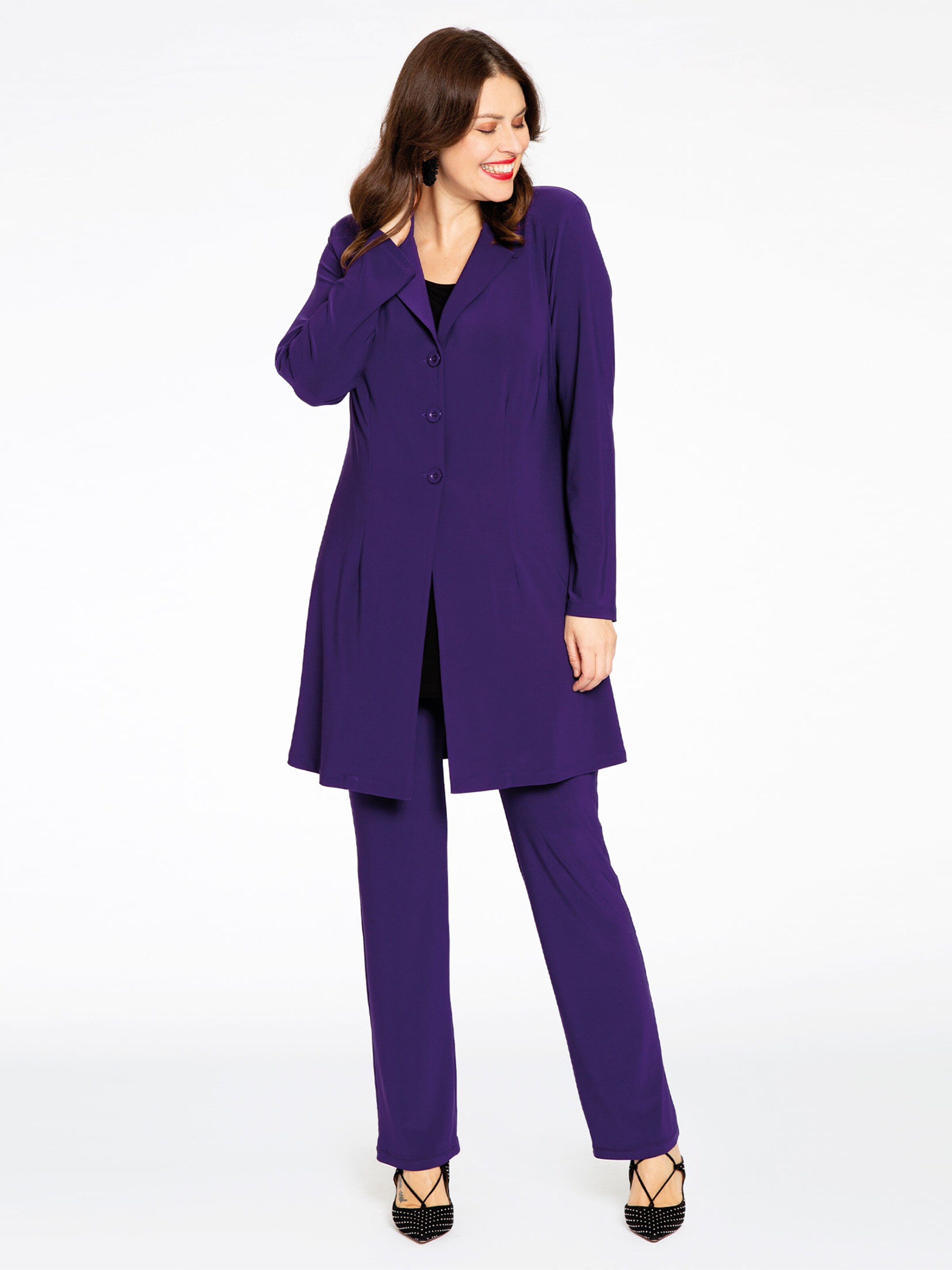 YOEK Skinny Leggings ' Dolce ' in Lila