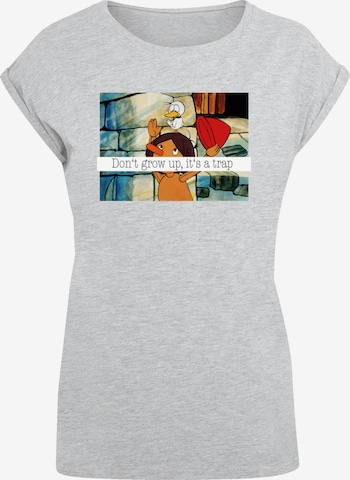 F4NT4STIC Shirt 'Heroes of Childhood Pinocchio' in Grau: Vorderseite