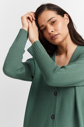 Fransa Knit Cardigan in Green