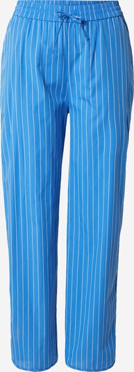 Pantaloni 'Percy' modström pe azuriu / alb murdar, Vizualizare produs