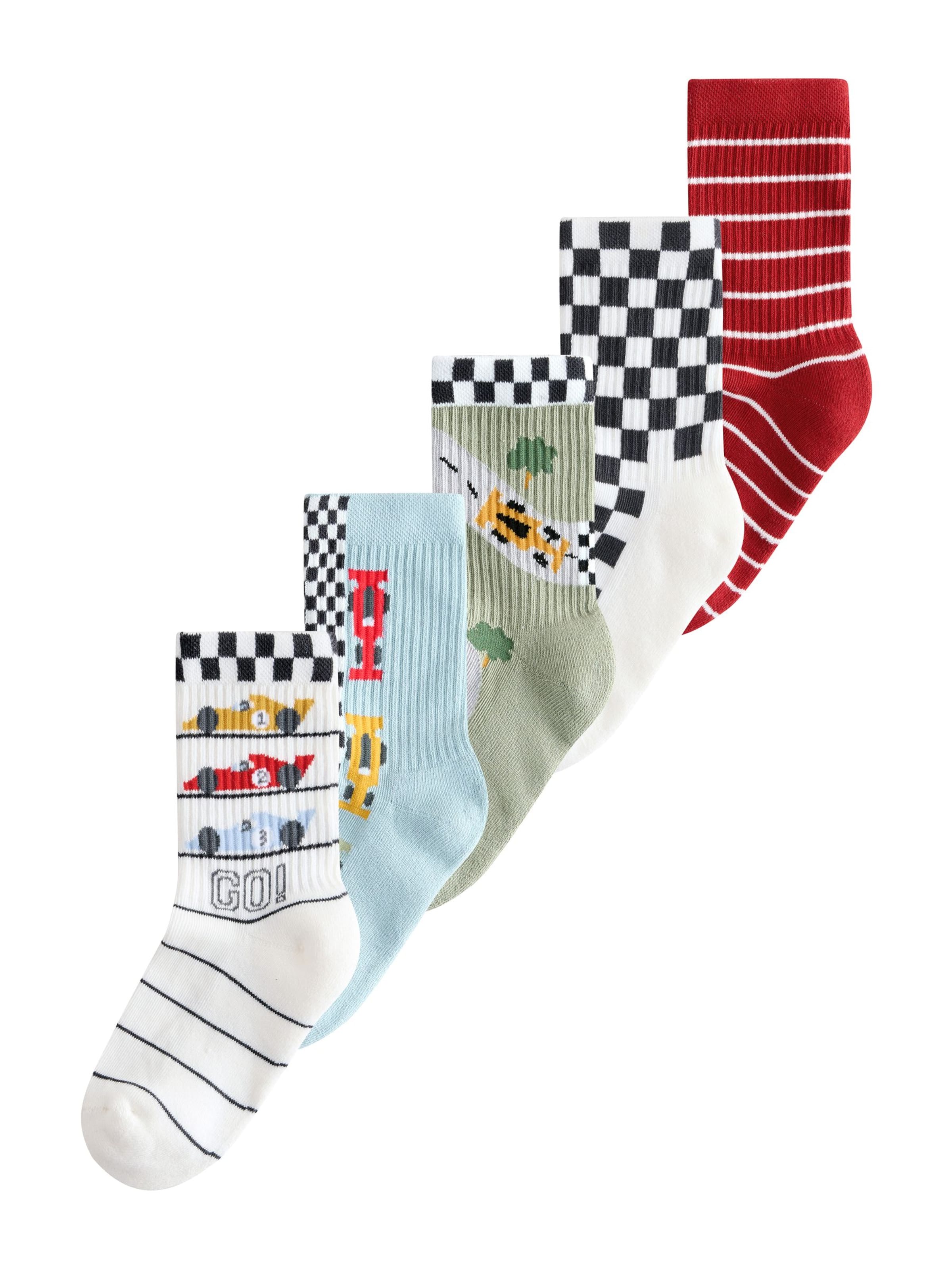 Next Къси чорапи в пъстро: отпред