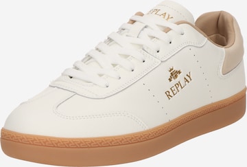 Baskets basses REPLAY en blanc : devant