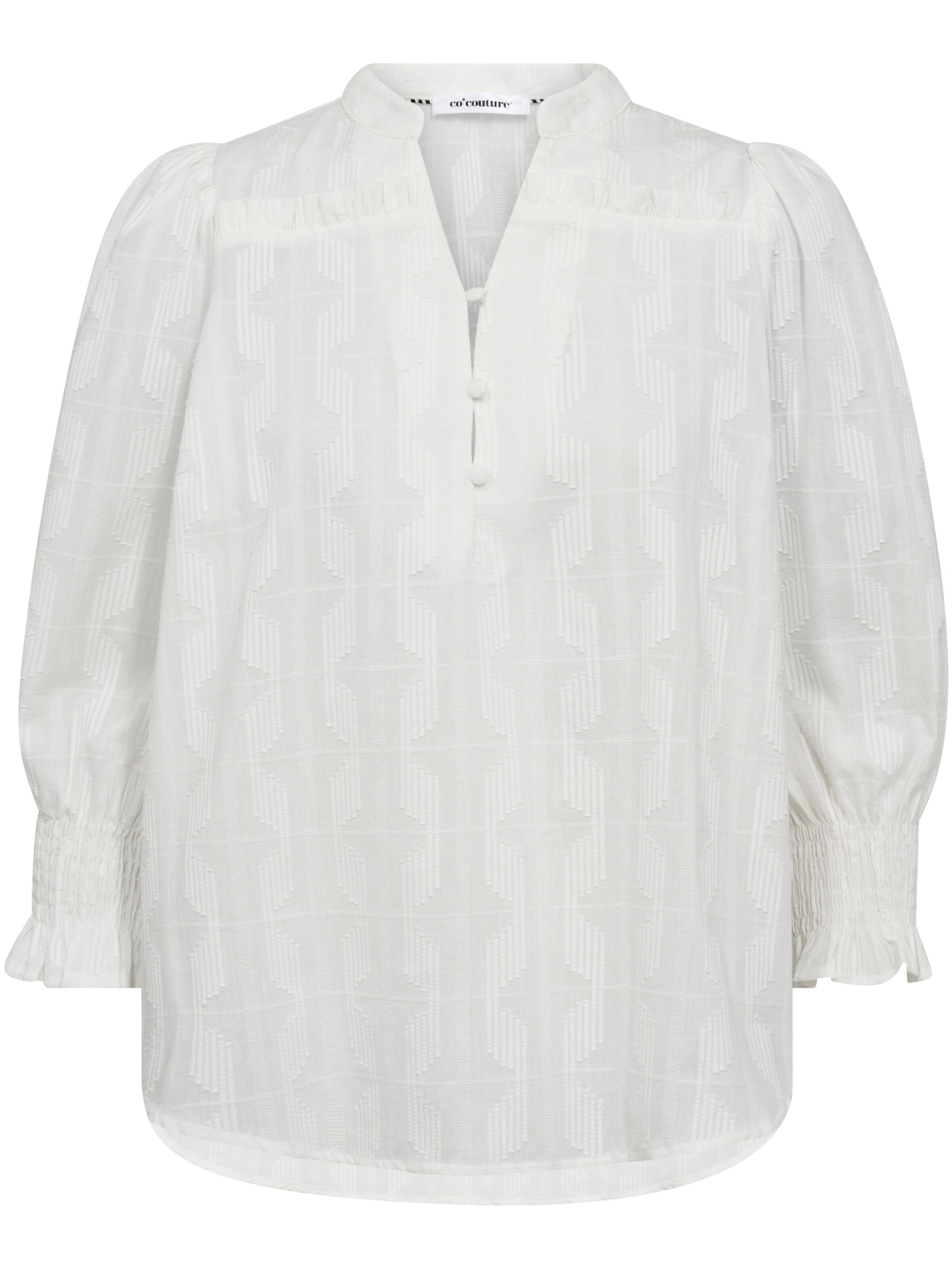 co'couture Blouse 'Emma' in Wit: voorkant
