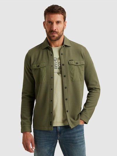 PME Legend Button Up Shirt 'Shirt jacket with waffle texture' in S in Green, Item view