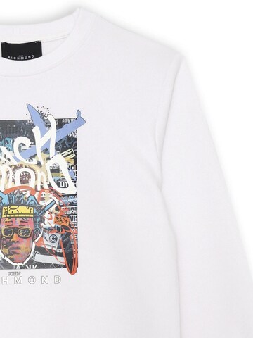 John Richmond Sweatshirt 'Graphics' in Weiß