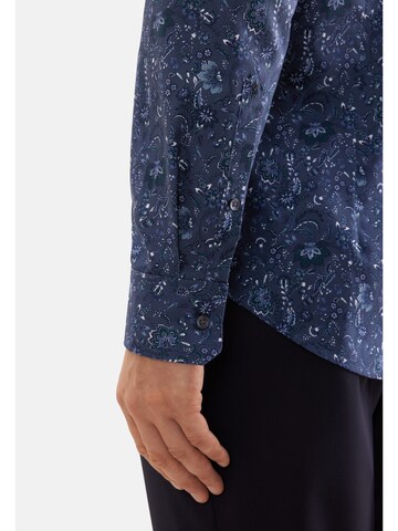 SEIDENSTICKER Slim Fit Hemd 'Smart Essentials' in Blau