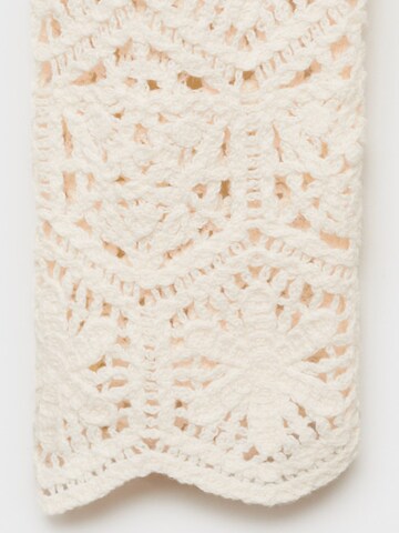 MANGO Knit cardigan 'GARDEN' in Beige