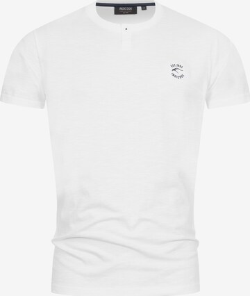 T-Shirt ' Ansel ' INDICODE JEANS en blanc : devant
