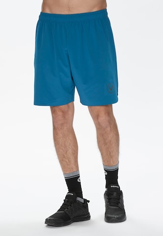 Virtus Regular Workout Pants 'Spier' in Blue: front