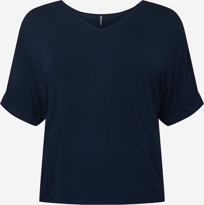 PIECES Curve T-shirt 'NEORA' en bleu marine, Vue avec produit