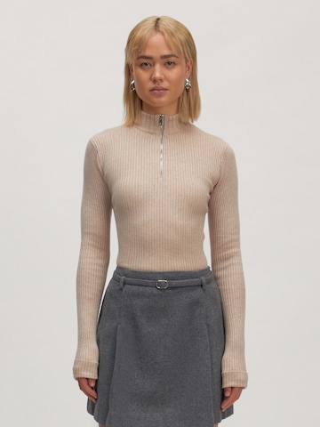 Pull-over 'Alison' EDITED en beige : devant