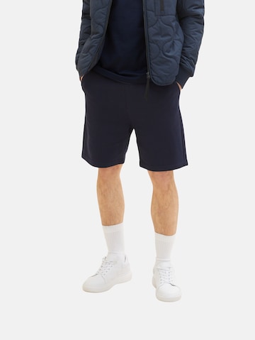 TOM TAILOR DENIM Regular Shorts in Blau: predná strana