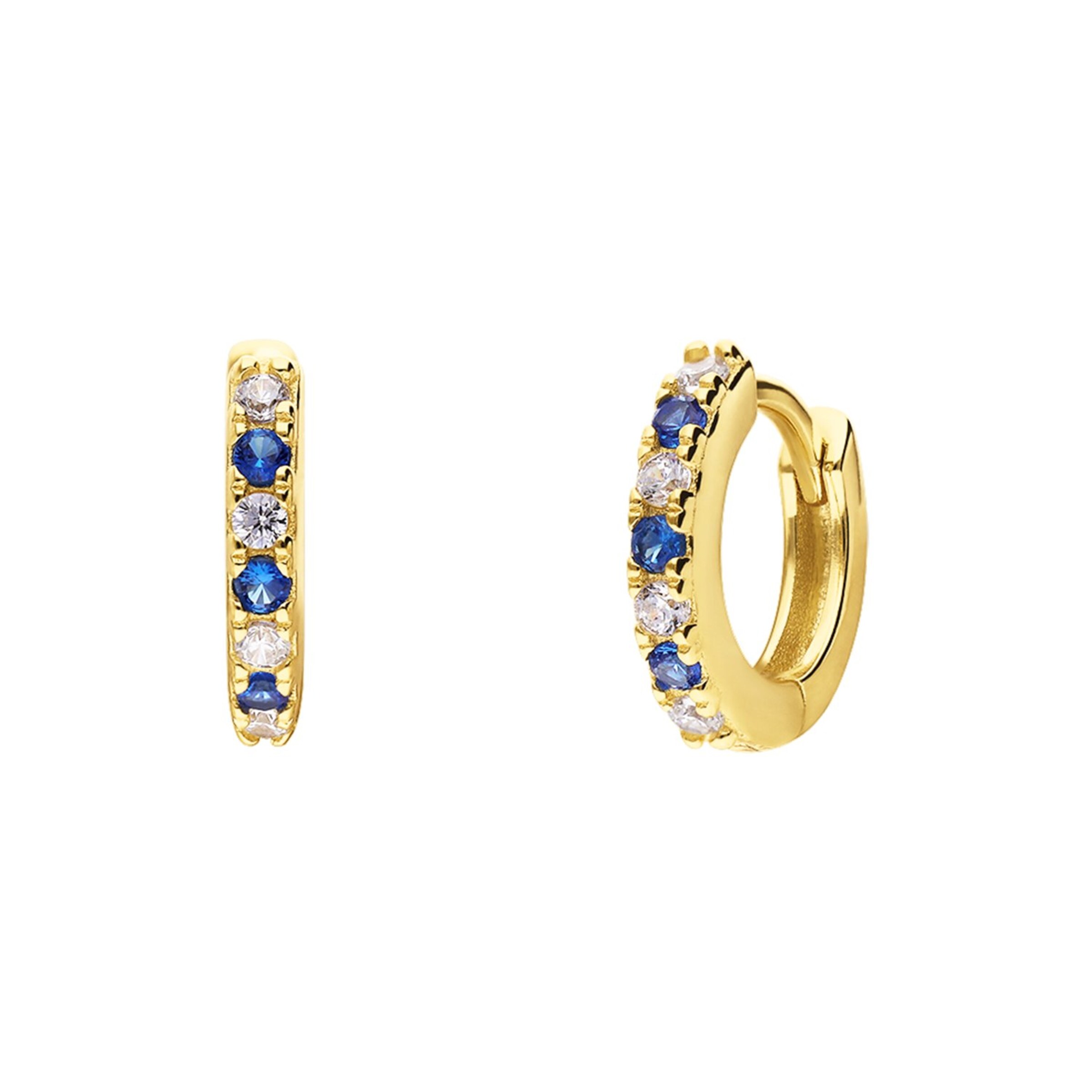 Lucardi Earrings in Gold: front
