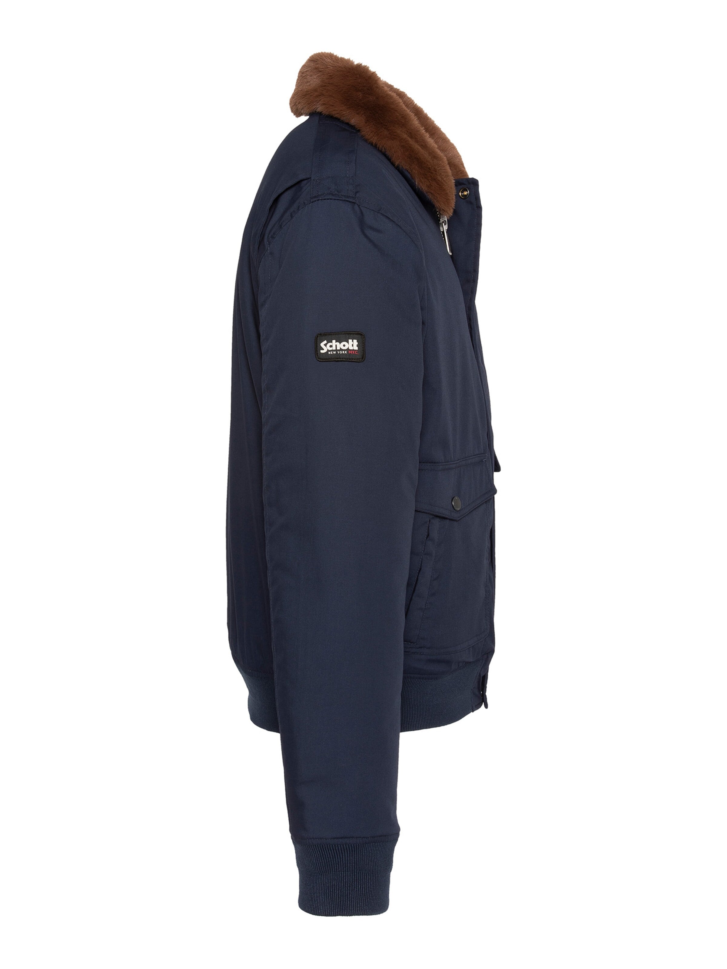 Veste mi-saison Schott NYC en bleu